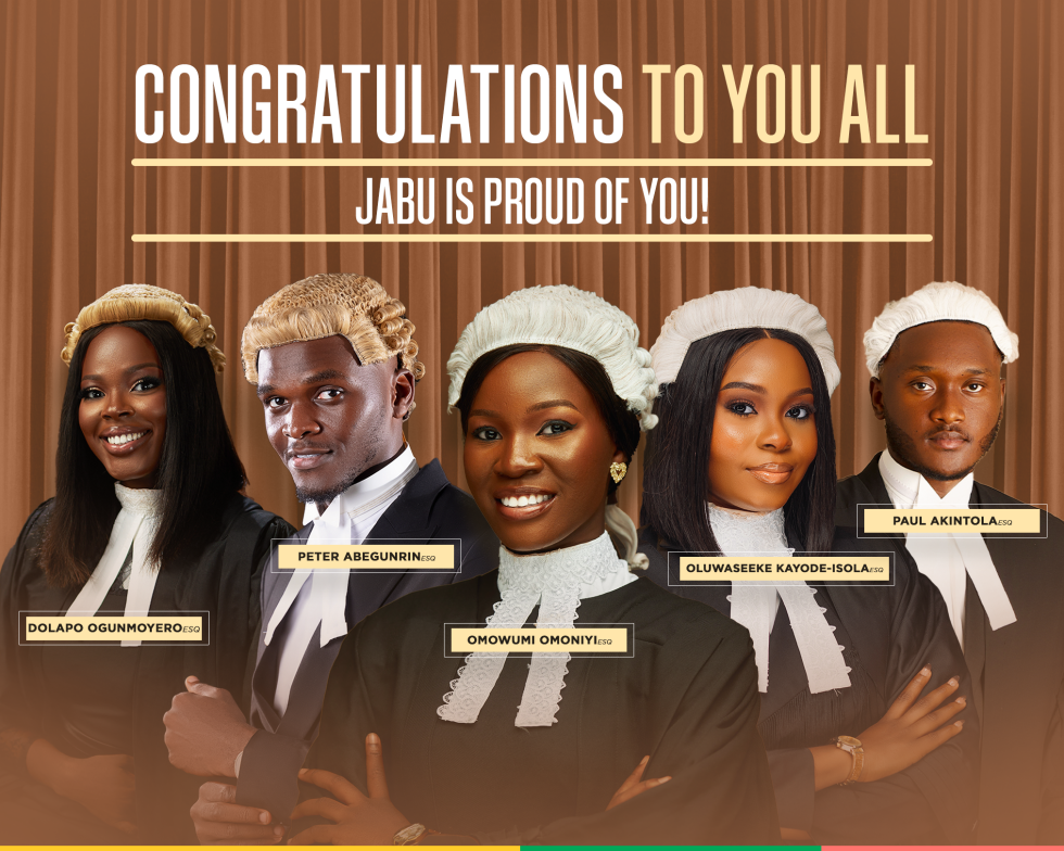 FIVE EXCEPTIONAL ALUMNI PROPEL JABU AT NIGERIAN LAW SCHOOL