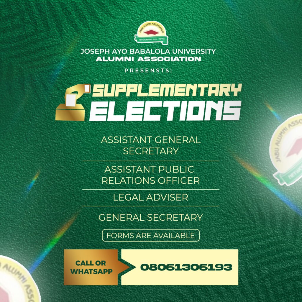 JABU alumni supplimentary election flyer